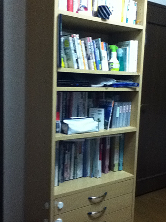 20120208自室の本棚