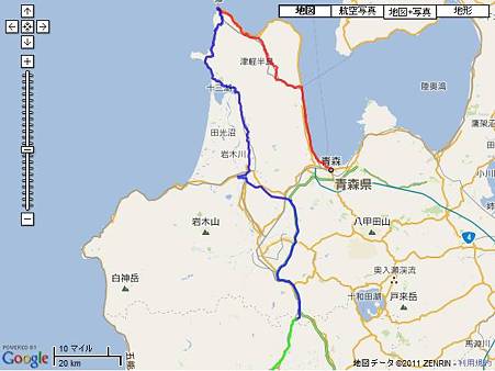3日目の移動ルート